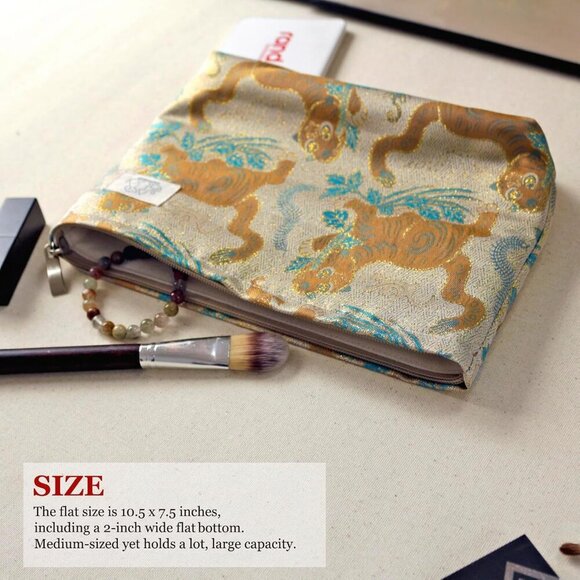 Cute Pouch Makeup Bag Cosmetic Toiletry Travel, Tote Purse Organizer, Machine Wa - Picture 5 of 8